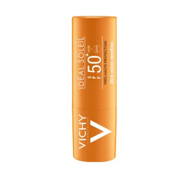 Vichy Idéal Soleil Stick Zones Sensibles Spf50 Unisex, 9 ml