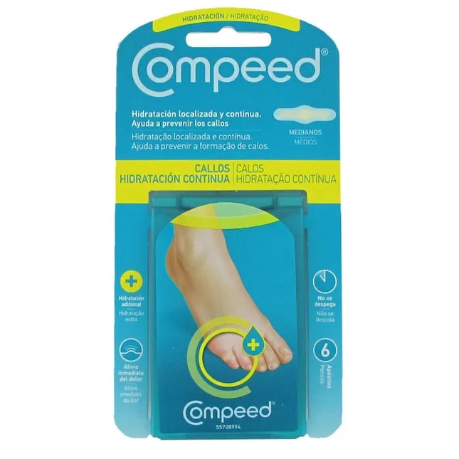 Compeed Calluses Continuous Hydration Unisex, 6 Units