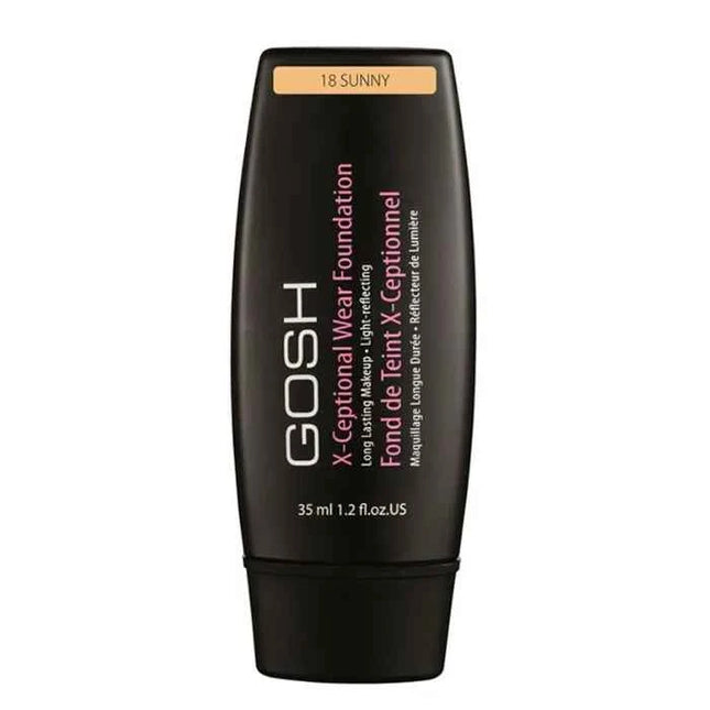 GOSH X-Ceptional Wear – Foundation Long Lasting Makeup 18 Sunny Unisex, 35 ml