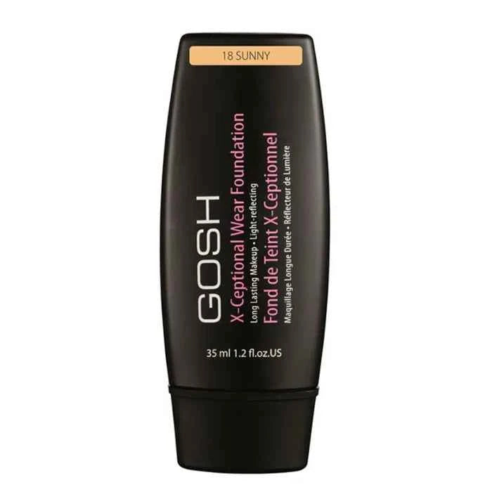 GOSH X-Ceptional Wear – Foundation Long Lasting Makeup 18 Sunny Unisex, 35 ml