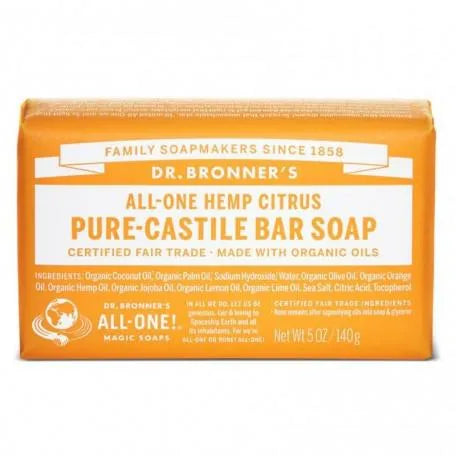DR. Bronner's Jábon Pastilla Bio 140 Grs Citricos Unisex