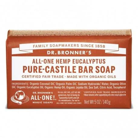 DR. Bronner's Jábon Pastilla Bio 140 Grs Eucalipt Unisex