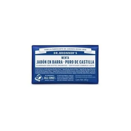 DR. Bronner's Jábon Pastilla Bio 140 Grs Menta Unisex