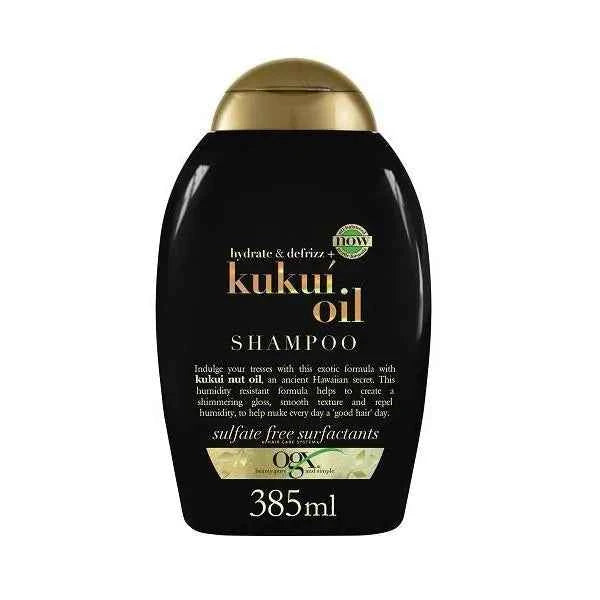 OGX Kukui Oil Anti-Frizz Hair – Shampoo Unisex, 385 ml
