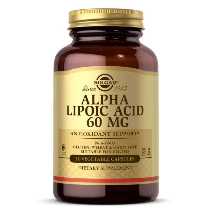 Solgar Alpha Lipoic Acid 60mg, 30 capsules