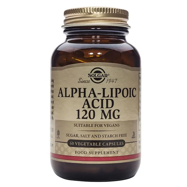 Solgar Alpha Lipoic Acid 120mg, 60 capsules