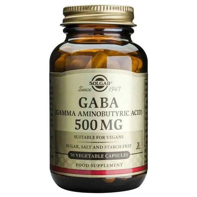 Solgar Gaba 500mg, 50 capsules