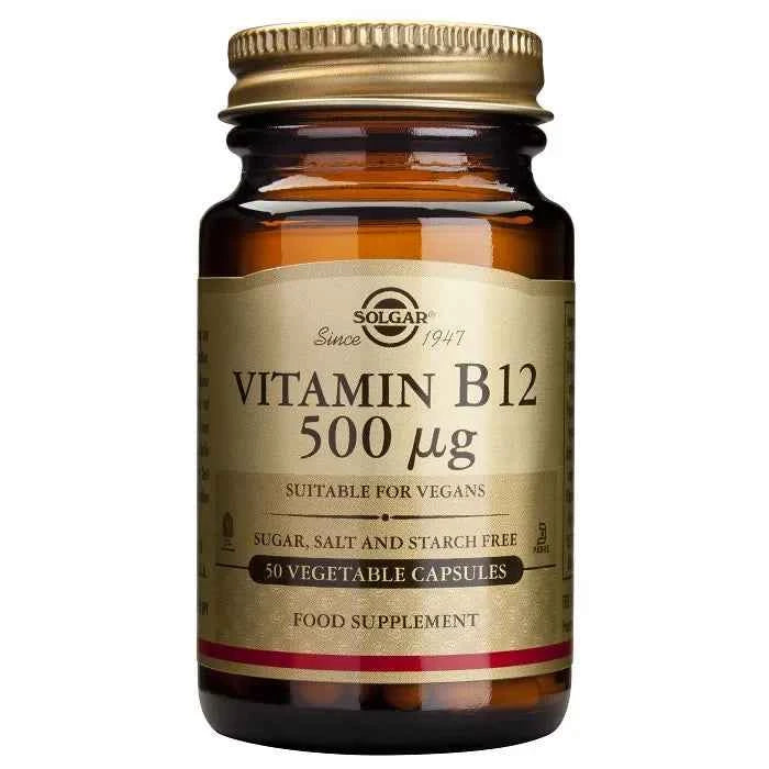 Solgar Vitamin B12 500cmg Cyanocobalamin, 50 capsules