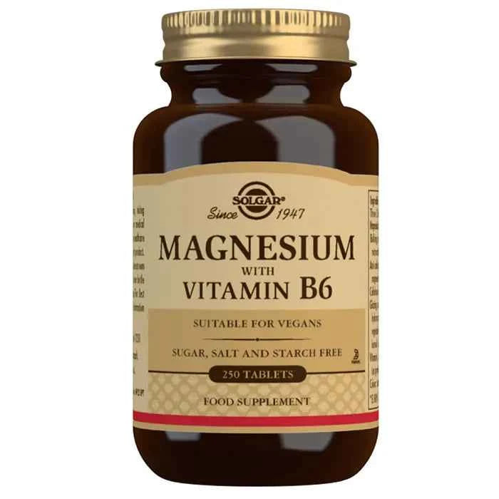 Solgar Magnesium + Vitamin B6, 250 tablets