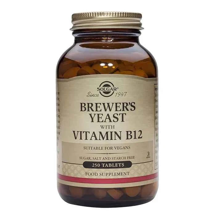Solgar Brewer's Yeast Vitamin B12, 250 tablets