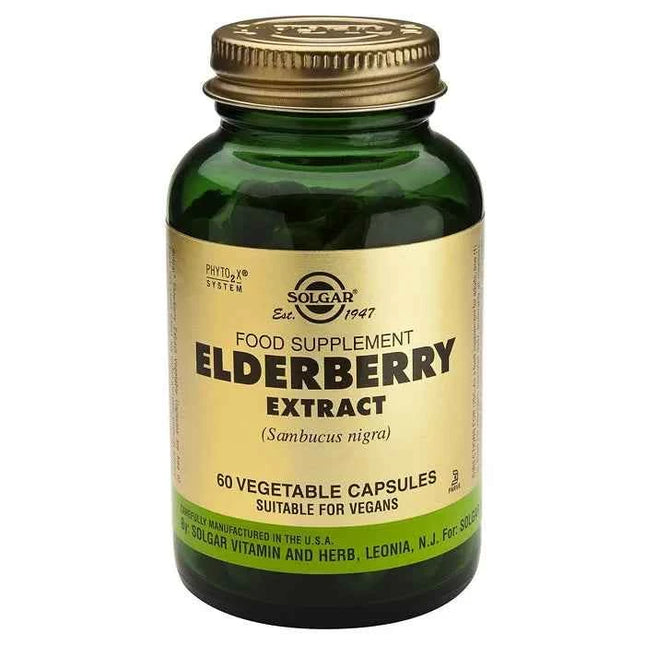 Solgar Spf Elderberry Unisex, 60 capsules