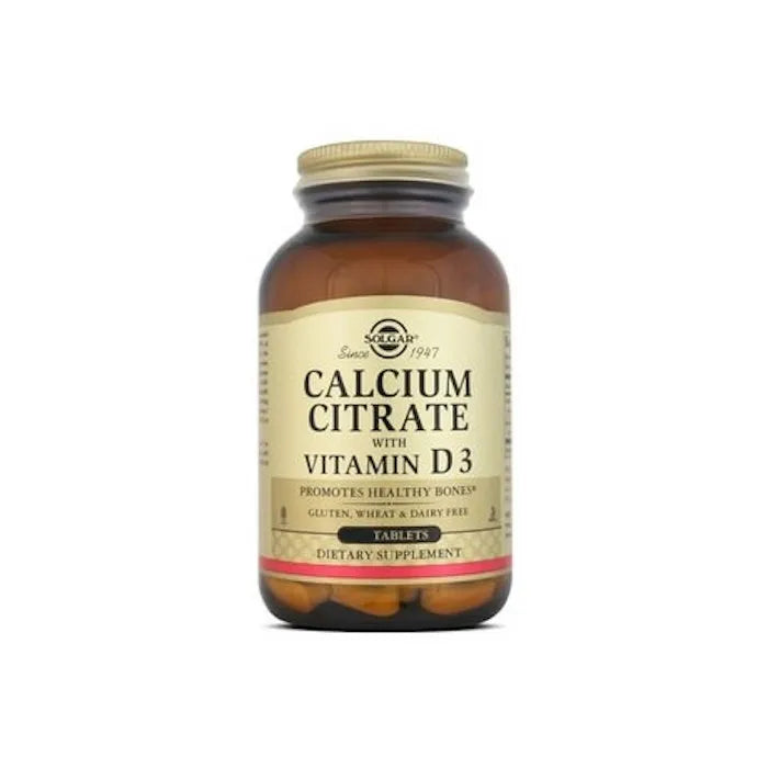 Solgar Calcium Citrate With Vitamin D3, 240 tablets