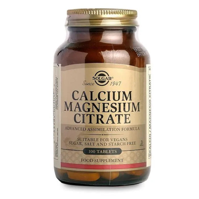 Solgar Calcium Magnesium Citrate, 100 tablets