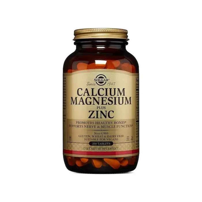 Solgar Calcium Magnesium Plus Zinc, 250 tablets