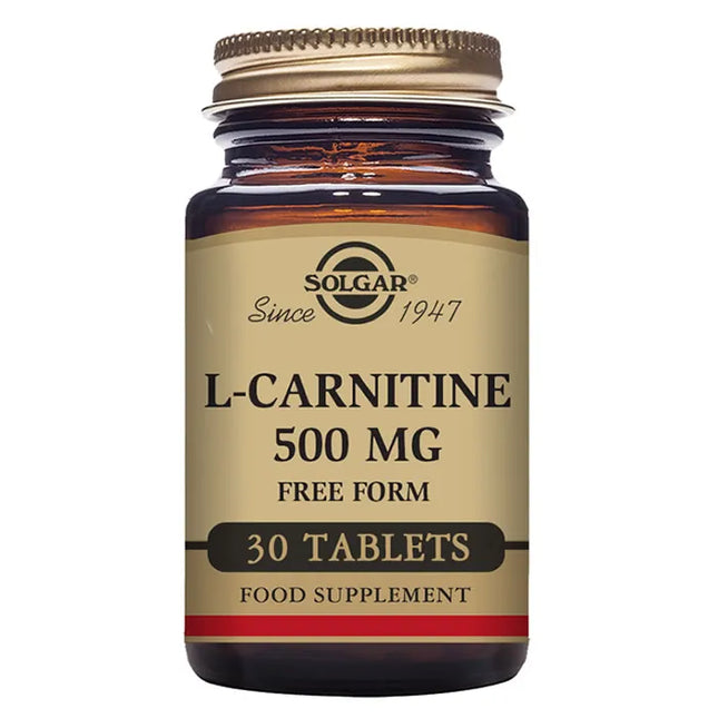 Solgar L-Carnitina 500mg, 30 tablets
