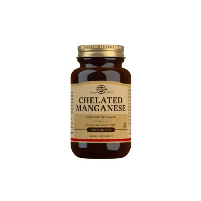 Solgar Manganese Chelated, 100 tablets