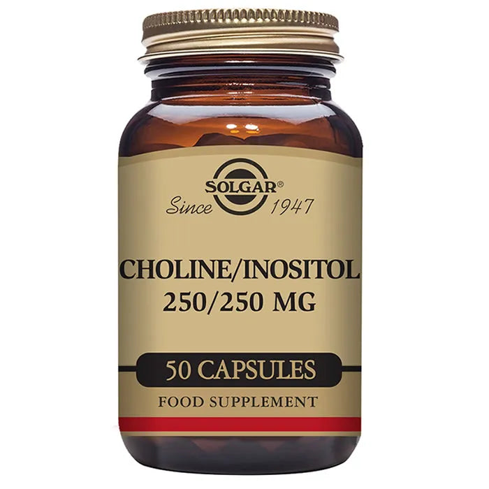 Solgar Choline/Inositol 250mg, 50 capsules