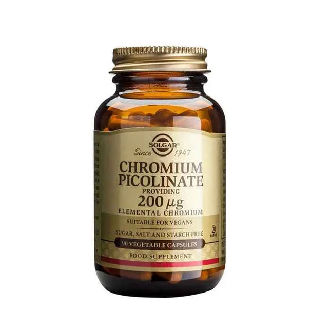 Solgar Picolinato Cromo 200mg, 90 capsules