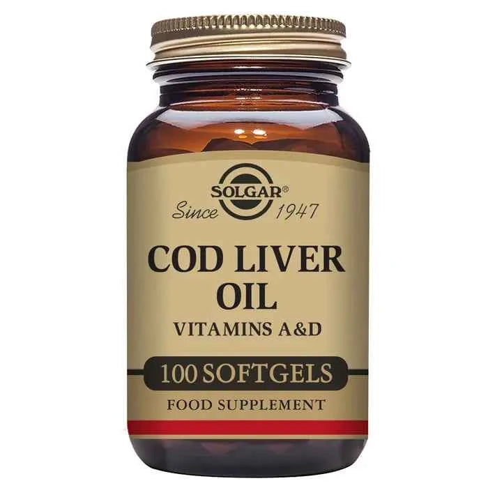 Solgar Cod Liver Oil, 100 capsules