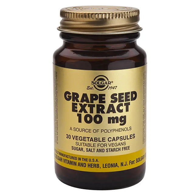Solgar Grape Seed Extract 100mg, 30 capsules