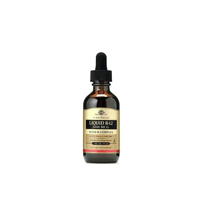 Solgar Vitamin B12 with B-Complex 2000 mcg Liquid, 59 ml