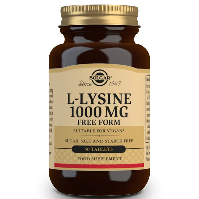 Solgar L-Lisina 1000mg, 50 tablets