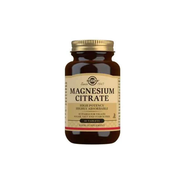 Solgar Magnesium Citrate, 60 tablets