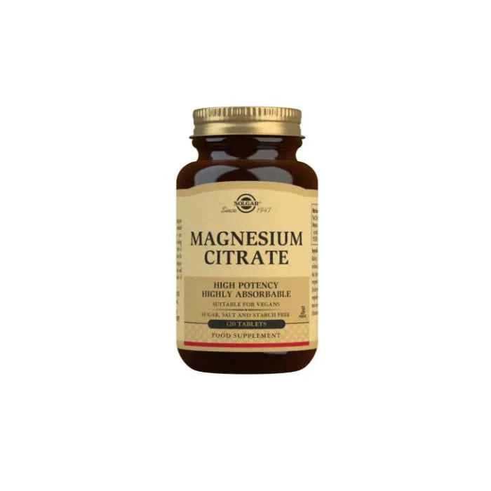 Solgar Magnesium Citrate, 120 tablets