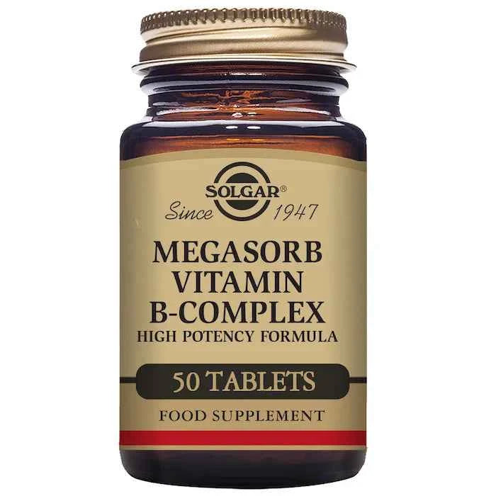 Solgar Megasorb Vitamin B-Complex, 50 tablets