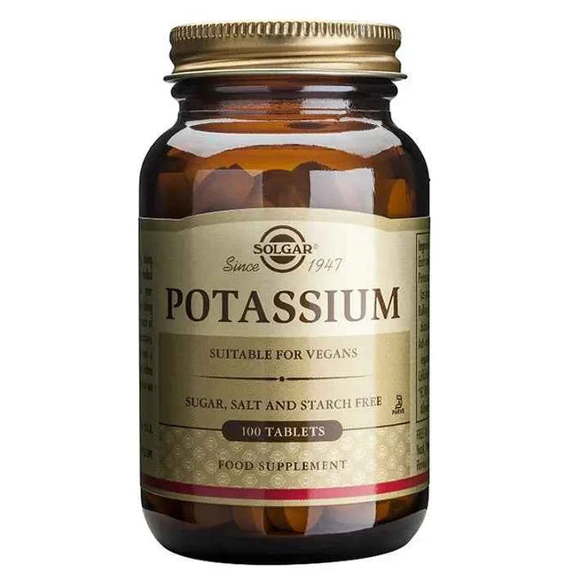 Solgar Potassium Gluconate, 100 tablets