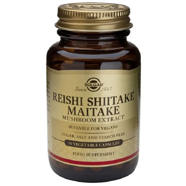 Solgar Reishi-Shiitake-Maitake, 50 capsules