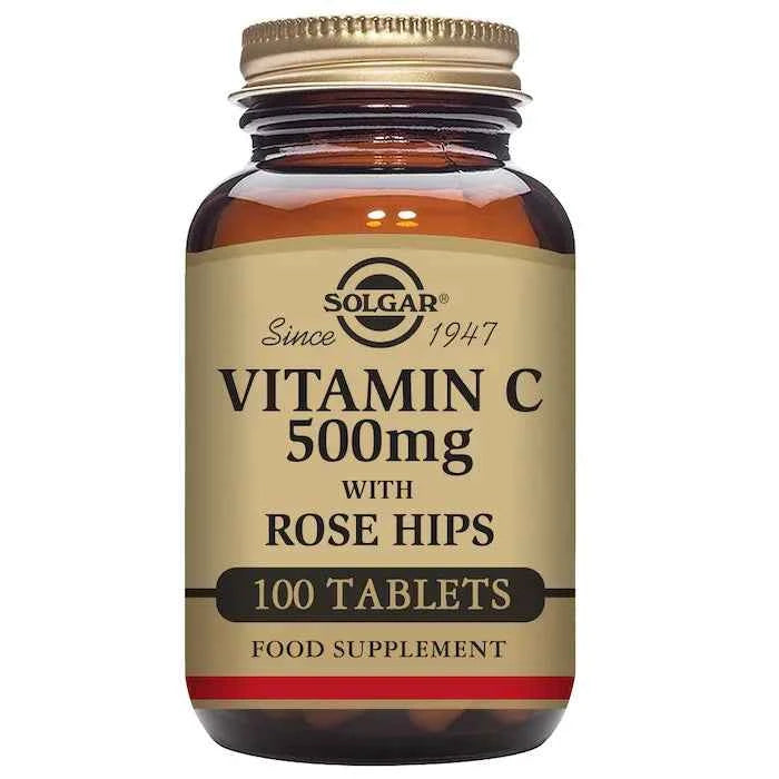Solgar Vitamin C Rose Hips 500mg, 100 tablets