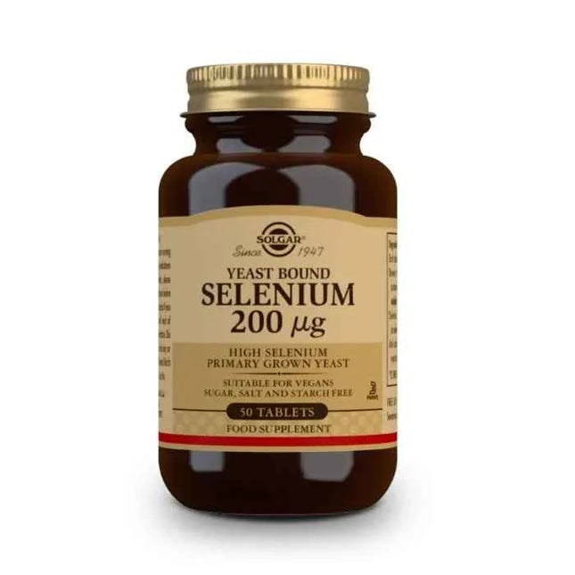 Solgar Selenium In Yeast 200mcg, 50 tablets