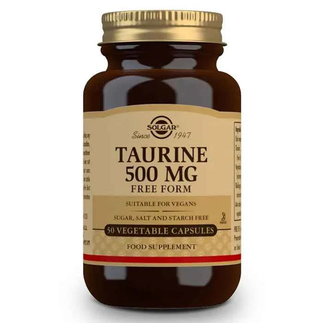 Solgar Taurine 500mg, 50 capsules