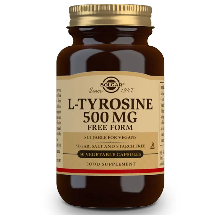 Solgar L-Tyrosine 500mg, 50 capsules