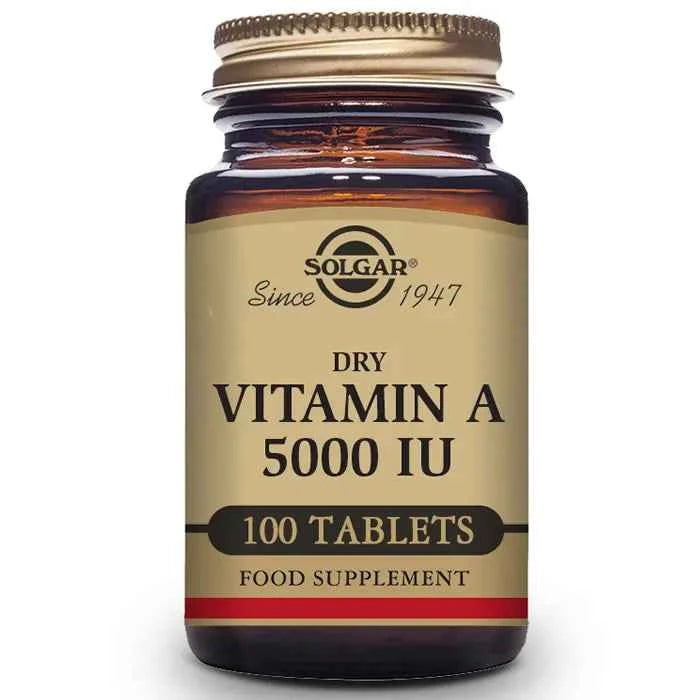 Solgar Vitamin A Dried 5000 IU, 100 tablets