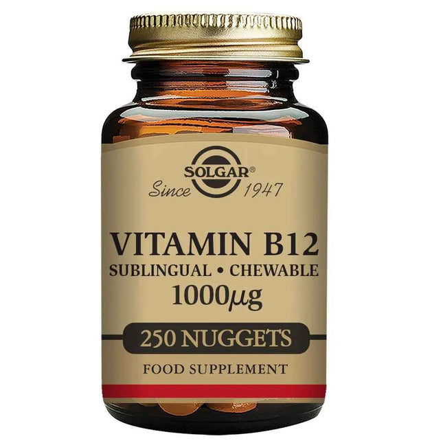 Solgar Vitamin B12 1000mcg - Cyanocobalamin, 250 tablets