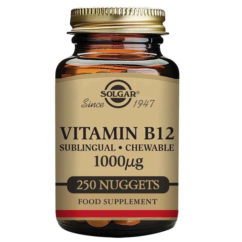 Solgar Vitamin B12 1000mcg - Cyanocobalamin, 250 tablets