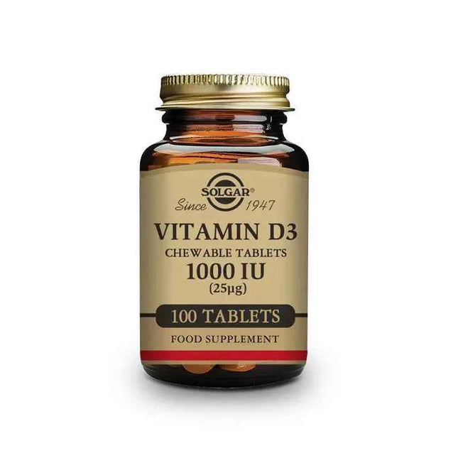 Solgar Vitamina D3 1000UI, 100 capsules