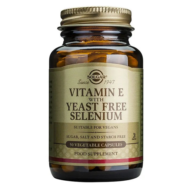 Solgar Vitamin E With Selenium, 50 capsules