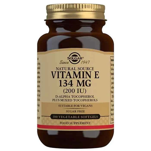 Solgar Vitamin E 134mg 200 IU 100 Soft – gels