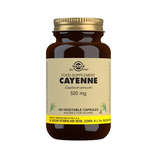 Solgar Cayenne 520mg, 100 capsules