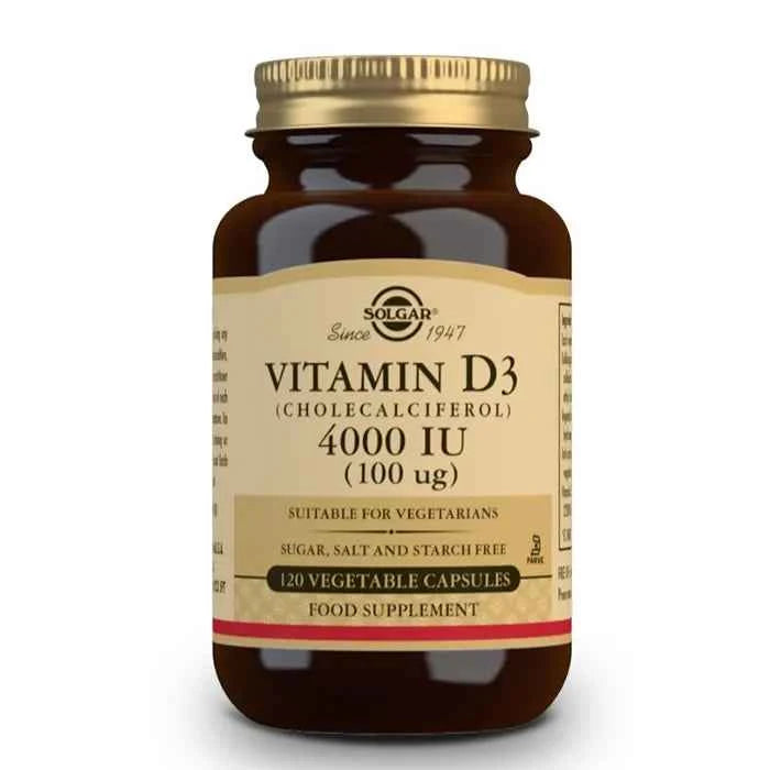 Solgar Vitamin D3 4000 IU (100 mcg), 120 capsules