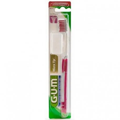 GUM Micro Tip Cepillo Dental Suave Tamaño Pequeño Gum