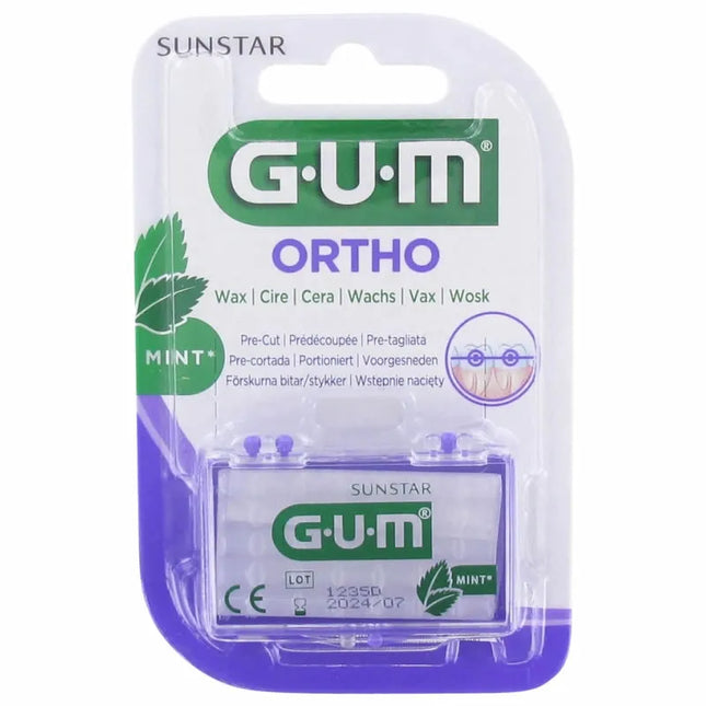 GUM 724 Cera Ortodoncia Mentolada 1 Ud