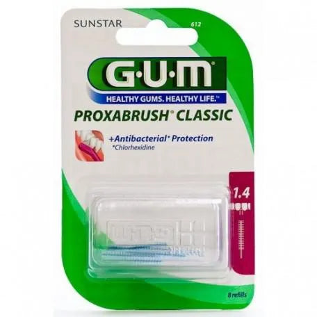 GUM Proxabrush Recambio Cepillo Cilindrico Con Clorhexidina 6 Units Gum