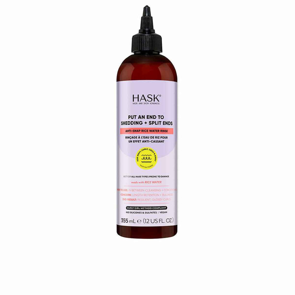 HASK Texture Solución Anti Caída Con Agua De Arroz, 355 ml