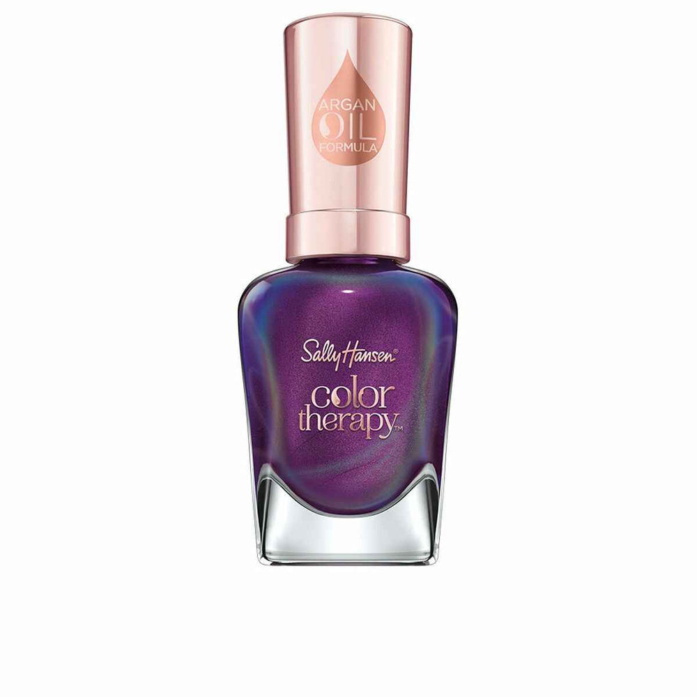 Sally Hansen Color Therapy Sheer Esmalte Color y Cuidado 402-Plum Euphoria Unisex, 14,7 ml