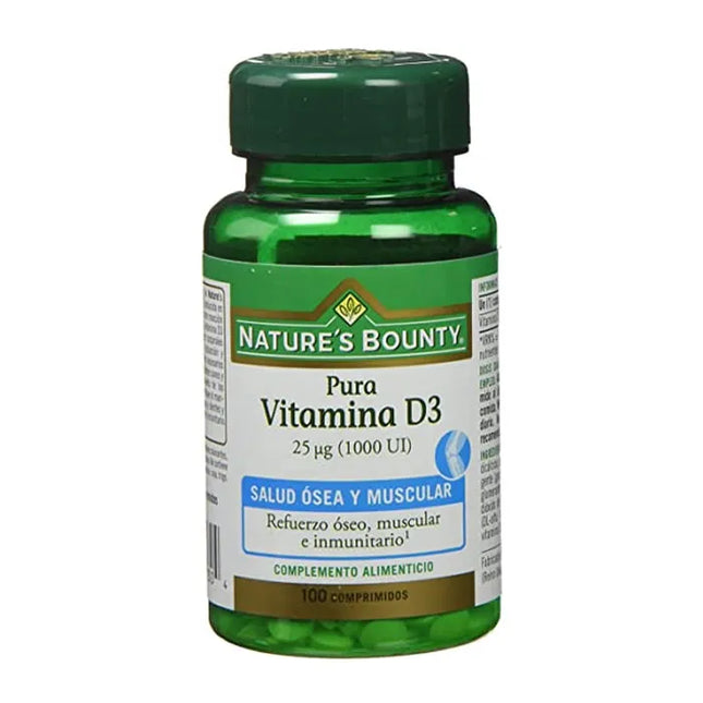 Nature's Bounty Vitamin D3 25µg 1000IU, 100 tablets