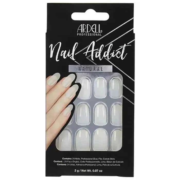 Ardell Nail Addict Natural Oval False Nails Unisex